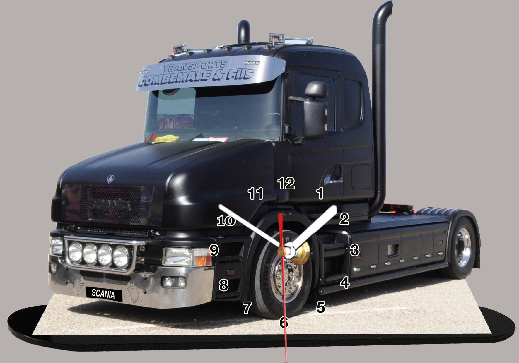 Camion décoré, Truck, Scania en Horloge sur Socle 05 : : Jeux et  Jouets