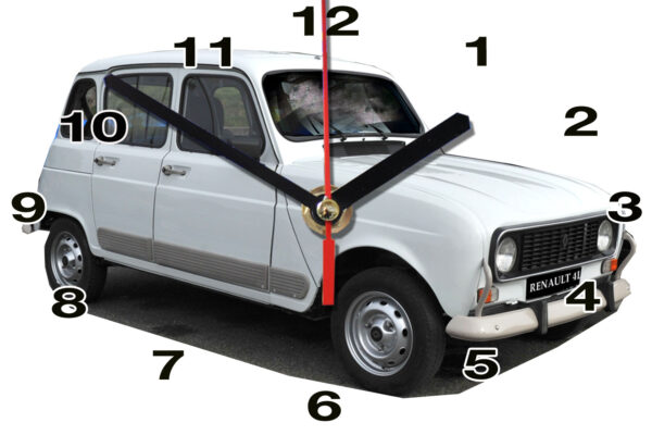 Renault 5 TX en miniature auto horloge.